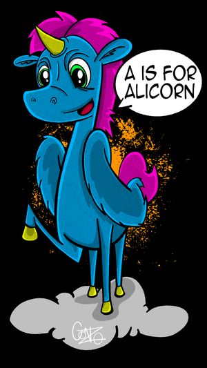 A beautiful, friendly Alicorn soaring gracefully above a blanket of soft, cozy bedtime clouds.