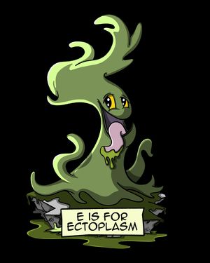 A spooky, gooey, yet incredibly friendly blob of ghost slime.